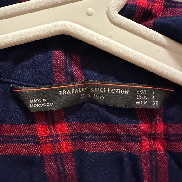 NWOT Zara plaid top - Picture 2 of 3